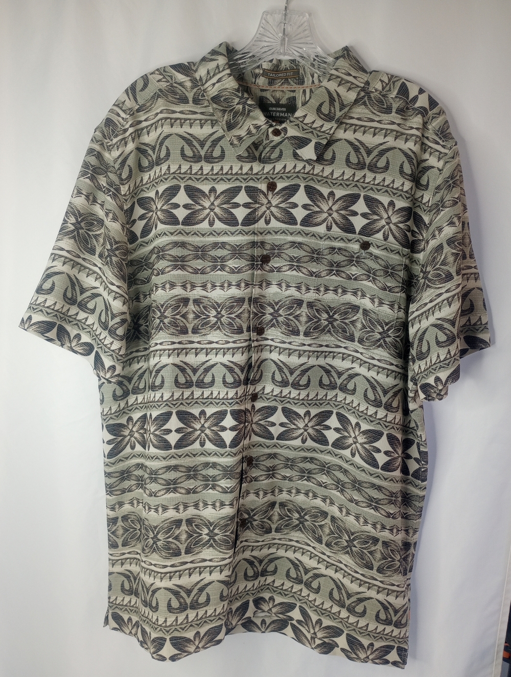 *Quicksilver Waterman Edition Button Down Shirt Size L